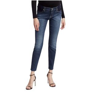 7 for All Mankind | Bair Denim Ankle Skinny in Black~SZ 25